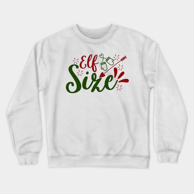 Christmas Elf Rejoicing Crewneck Sweatshirt by designdaking